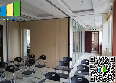 Λειτουργικό σύστημα διαιρετών δωματίων γυαλιού/τοίχων χωρισμάτων στις ρόδες για την αίθουσα συνεδριάσεων