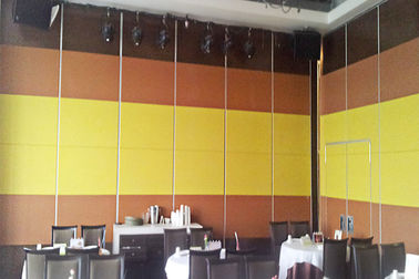 Υγιή απόδειξης χωρίσματα 85mm τοίχων εστιατορίων αργιλίου κινητά πάχος