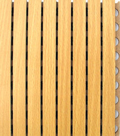 Εσωτερικές ξύλινες αυλακωμένες επιτροπές τοίχων ανώτατου PVC ακουστικής επιτροπής λαϊκές