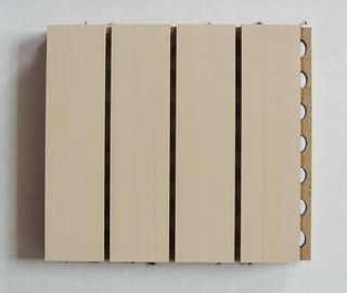 ξύλινη αυλακωμένη ακουστική επιτροπή πάχους 18mm για την εύκολη εγκατάσταση δωματίων μουσικής