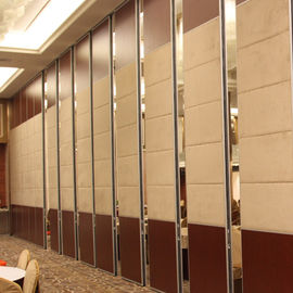 Σύγχρονο sound-proofing επιτροπών εσωτερικό κινητό χώρισμα συρόμενων πορτών πορτών υποστηριγμένο κορυφή για το ξενοδοχείο