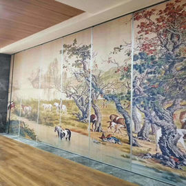 ο σύγχρονος γλιστρώντας τοίχος Diy 65MM χρωμάτισε τους κινητούς τοίχους χωρισμάτων για την αίθουσα συνεδριάσεων και το γραφείο