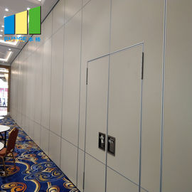 Κινητός υγιής τοίχος χωρισμάτων απόδειξης χωρισμάτων συρόμενων πορτών πλαισίων αργιλίου για το εστιατόριο