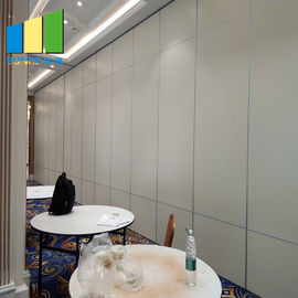 Κινητός υγιής τοίχος χωρισμάτων απόδειξης χωρισμάτων συρόμενων πορτών πλαισίων αργιλίου για το εστιατόριο