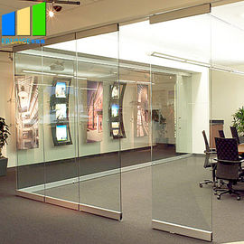 Πτυσσόμενοι κινητοί τοίχοι χωρισμάτων/τοίχος χωρισμάτων γυαλιού Frameless σφιγκτηρών για το συνεδριακό κέντρο