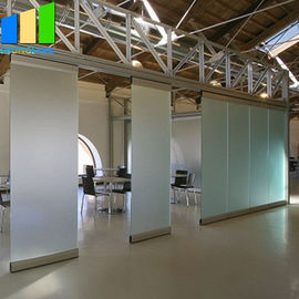 Πόρτες γυαλιού Unframed που το χώρισμα γυαλιού αργιλίου Frameless τοίχων χωρισμάτων που διπλώνει την πόρτα