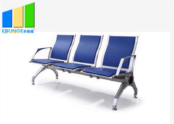 Μπλε PU κραμάτων αργιλίου δέρμα 5 έδρες αναμονής αερολιμένων τράπεζας Seaters