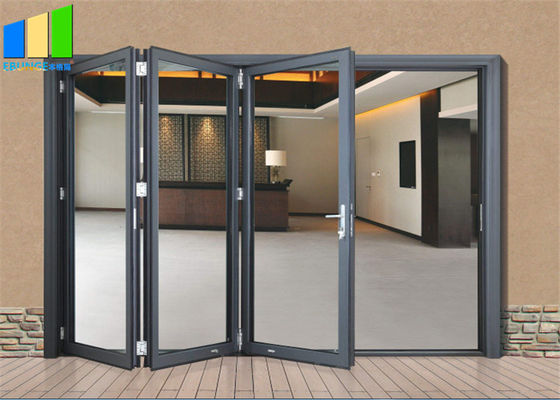 Εξωτερικό γυαλί κραμάτων αργιλίου Bifold σχεδίου ακκορντέον που διπλώνει τις πόρτες Patio