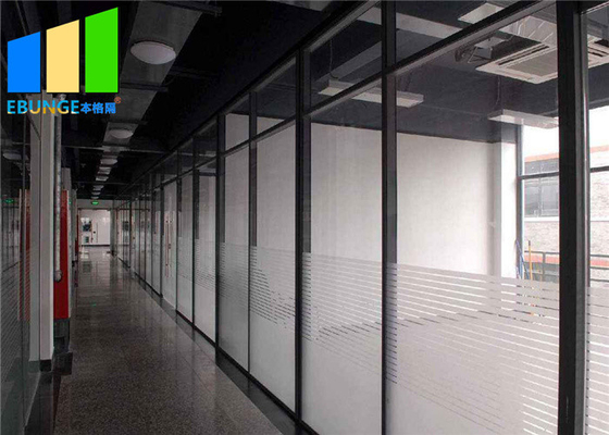 Αλεξίπυρο μετριασμένο σύστημα χωρισμάτων γυαλιού EBUNGE για τη διακόσμηση γραφείων και ξενοδοχείων