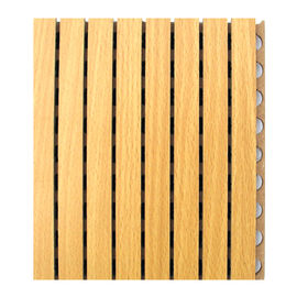 Εσωτερική τοίχων επένδυσης ξύλινη αυλακωμένη επιτροπή τοίχων απορρόφησης ακουστικής επιτροπής ξύλινη υγιής