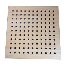 Soundproof διατρυπημένος ξύλινος ξύλινος πίνακας μόνωσης φίμπεργκλας ακουστικών επιτροπών