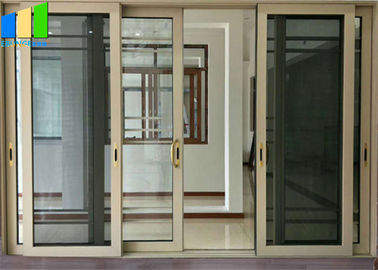 συρόμενη χωρισμάτων πάχους 50mm τοίχων αλουμινίου γυαλιού συρόμενη πόρτα διαδρομής πατωμάτων συρόμενων πορτών soundproof